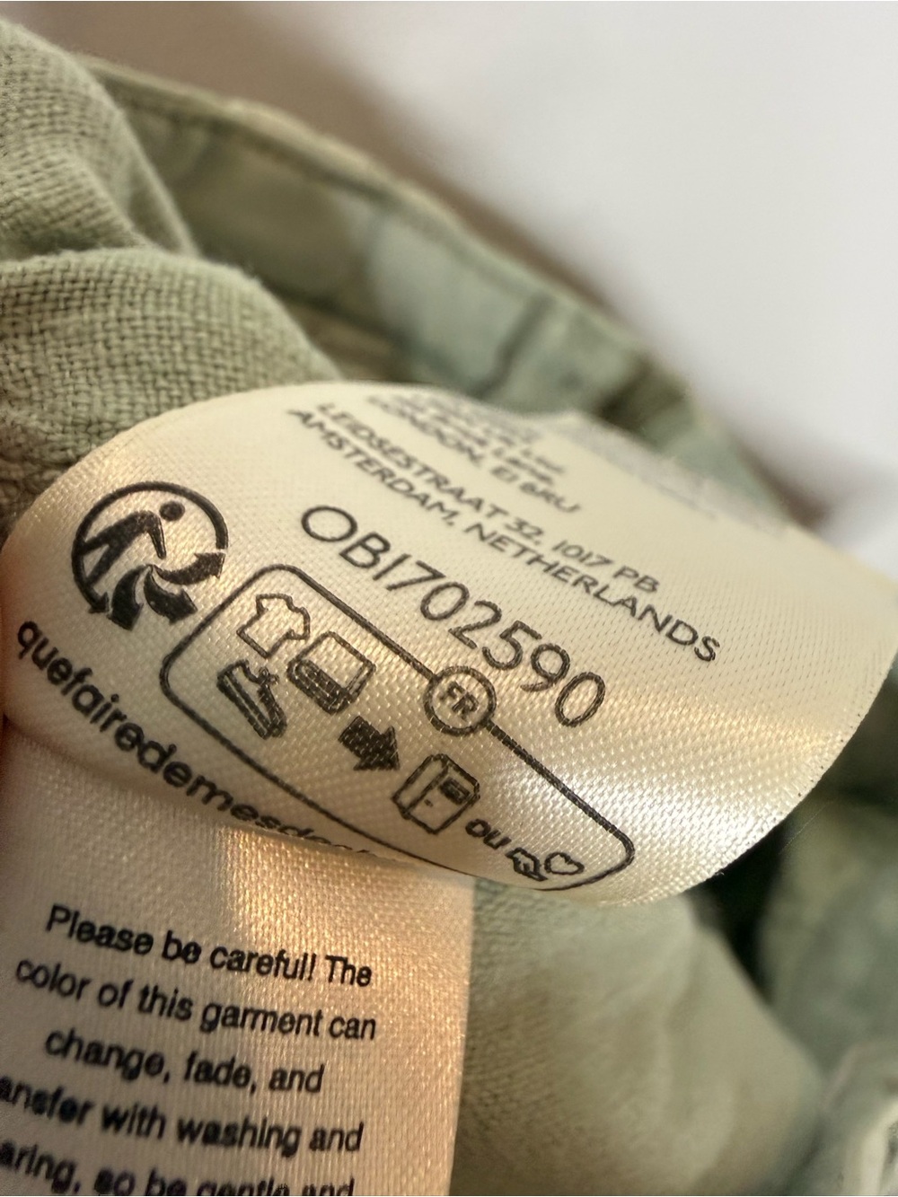 Anthropologie Pilcro Beach Cargo Trousers in green size 26 linen blend - Picture 8 of 10
